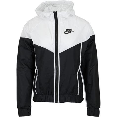 nike windrunner w jacke schwarz weiß|Nike windrunner jacket for men.